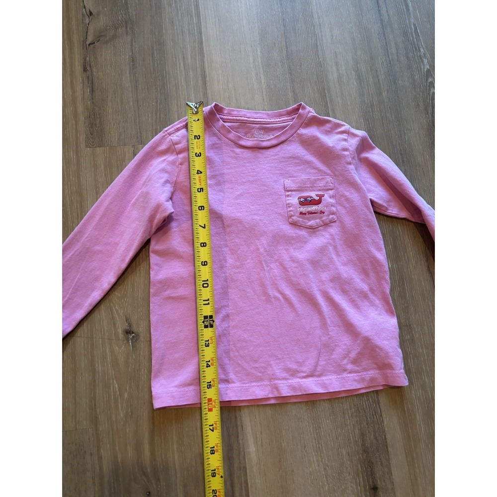 Vineyard Vines Valentine's Day Pink Red Chocolate Long Sleeve T-Shirt Size‎ 5 - Picture 8 of 9